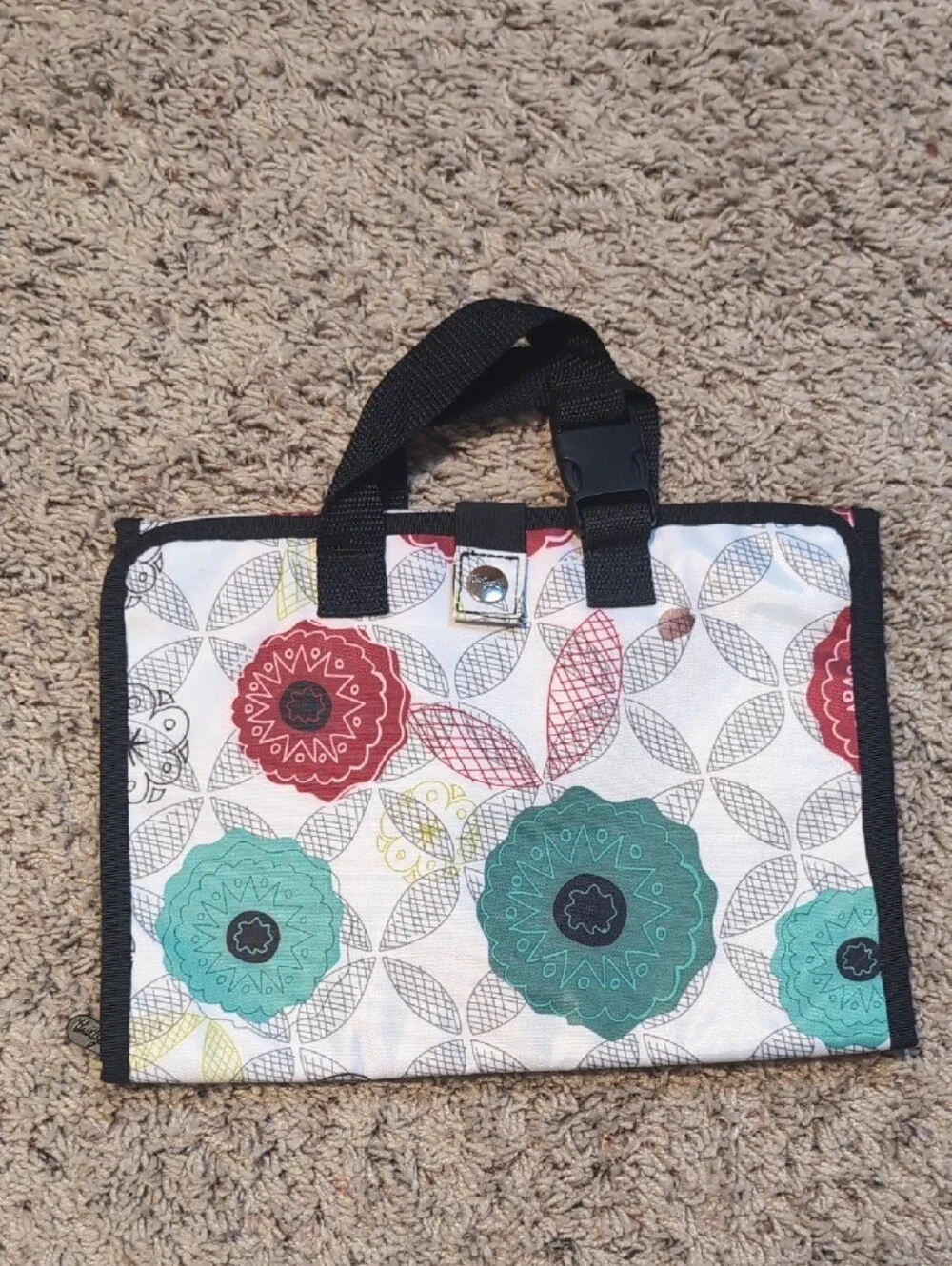 thirty-one Turquoise Cosmetic and Tool Organizer with Black Trim